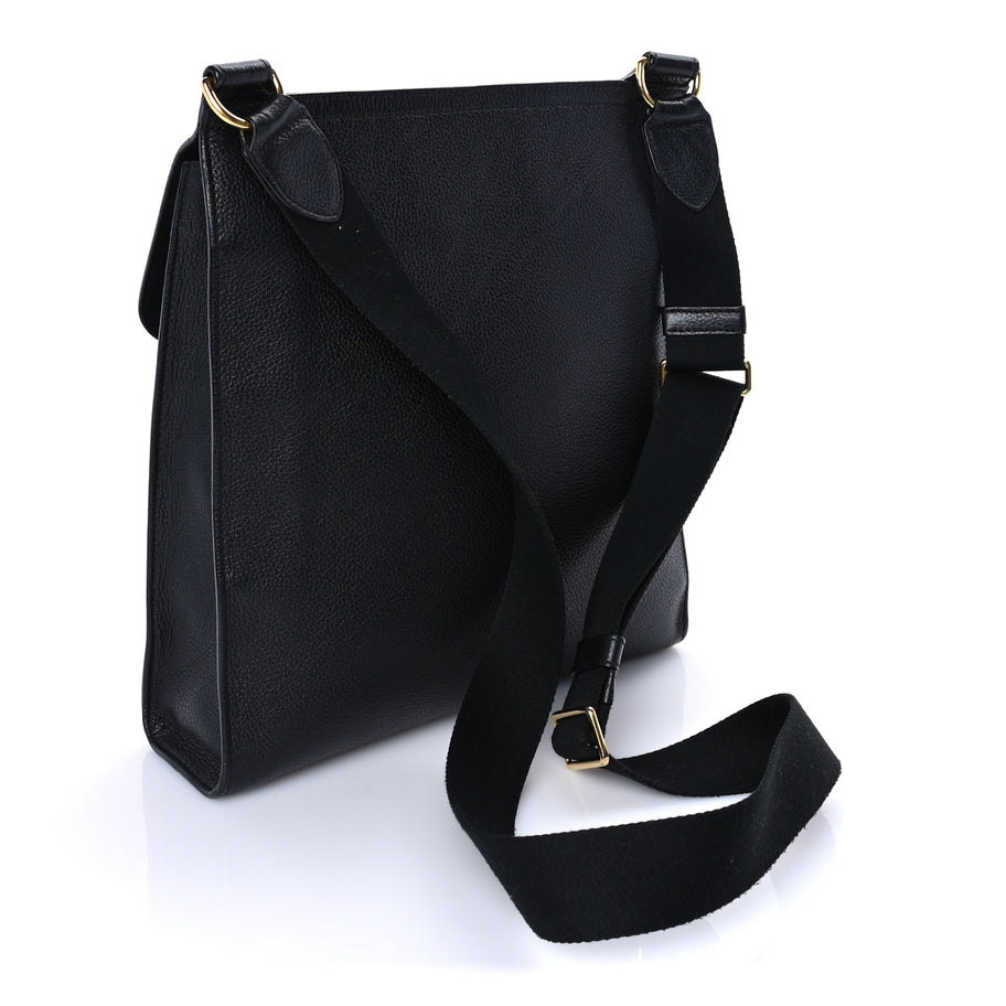 Mulberry Natural Grain Calfskin Antony Messenger Crossbody  Black Image 2