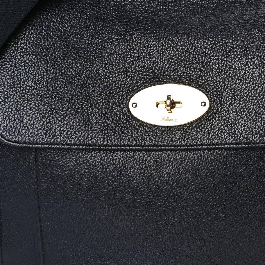 Mulberry Natural Grain Calfskin Antony Messenger Crossbody  Black Image 6