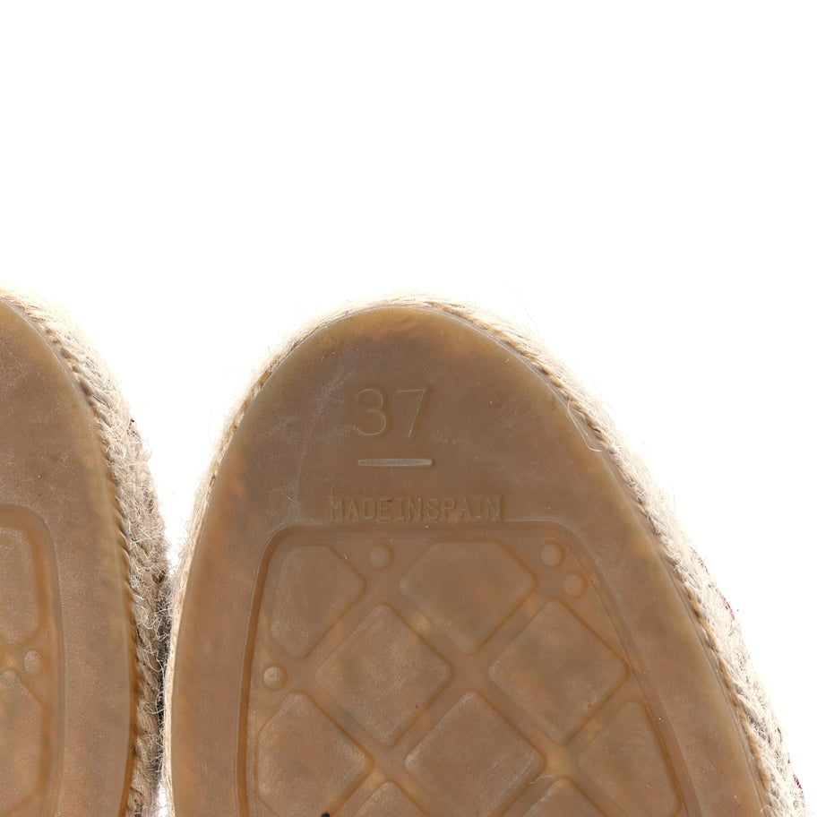 Chanel Lambskin CC Espadrilles 37  Red Image 7
