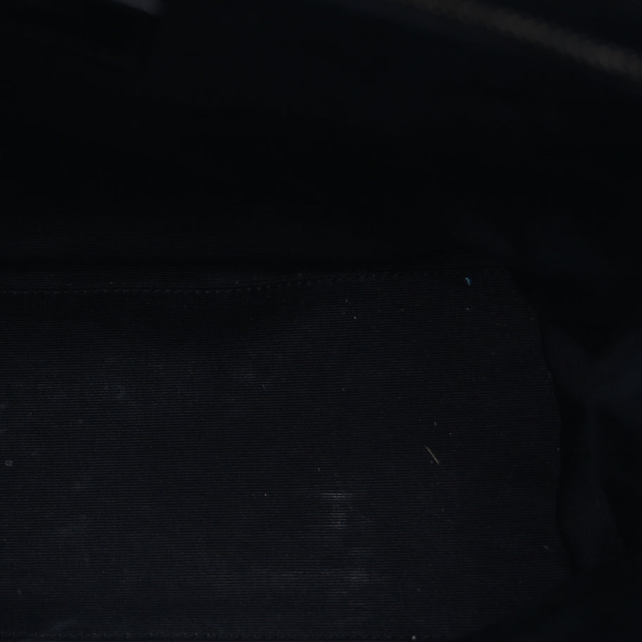 Saint Laurent Calfskin Y Quilted Monogram Medium Loulou Backpack  Black Image 4