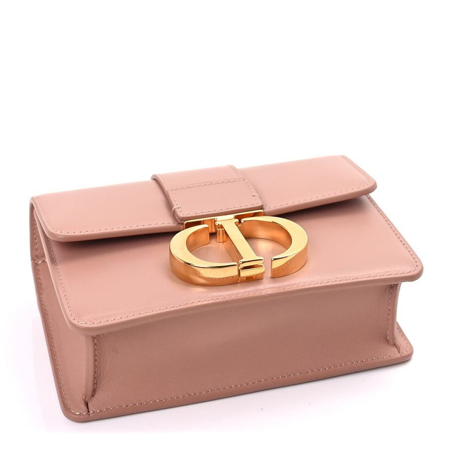 Christian Dior Smooth Calfskin Micro 30 Montaigne Flap Bag  Rose Des Vents Image 3