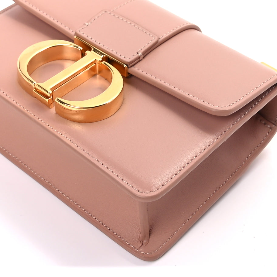 Christian Dior Smooth Calfskin Micro 30 Montaigne Flap Bag  Rose Des Vents Image 8