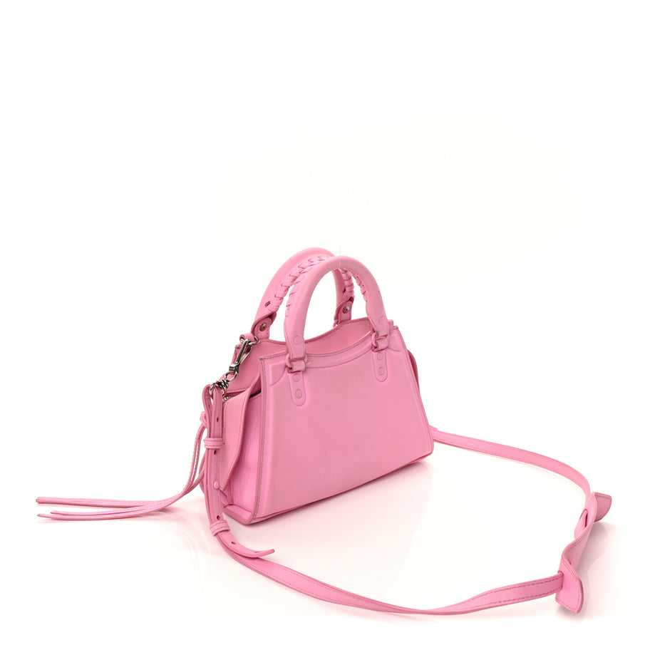 Balenciaga Cake Calfskin Tonal Hardware Mini Neo Classic City  Rose Image 2