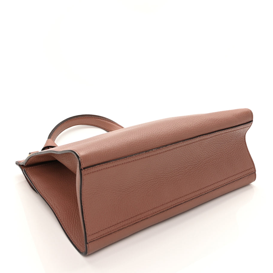 Gucci Calfskin Small GG Marmont Top Handle Bag Rosy Phard Image 3