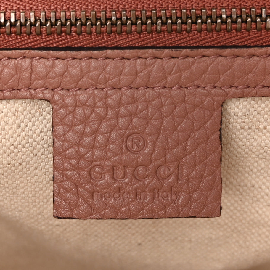 Gucci Calfskin Small GG Marmont Top Handle Bag Rosy Phard Image 5