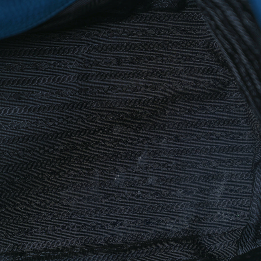 Prada Vitello Daino Shoulder Bag Cobalto Image 9