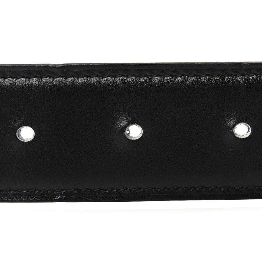 Hermes Box Togo 32mm Guilloche H Belt 120 48 Black Bleu de Prusse Image 4