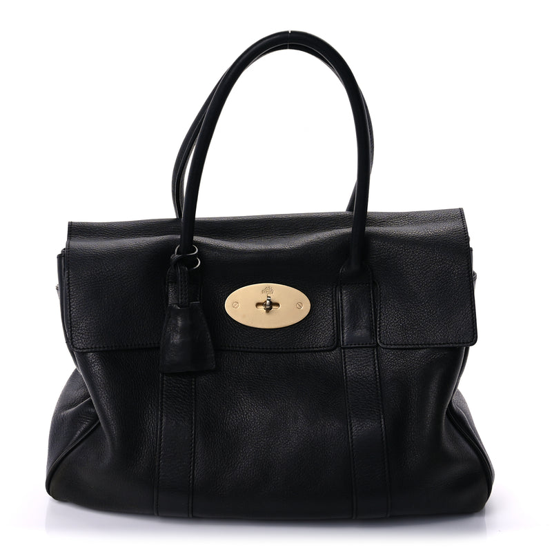  Mulberry Natural Leather Bayswater Black