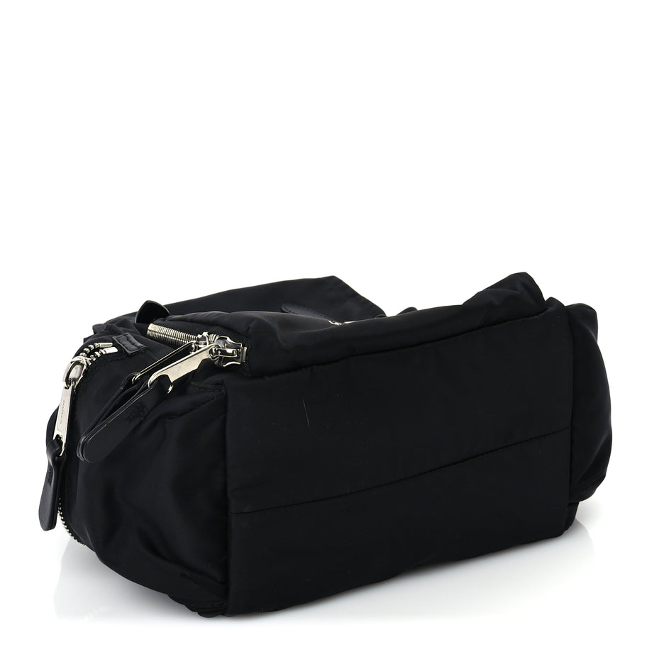 Burberry Nylon Logo Print Medium Rucksack Backpack Black Image 3
