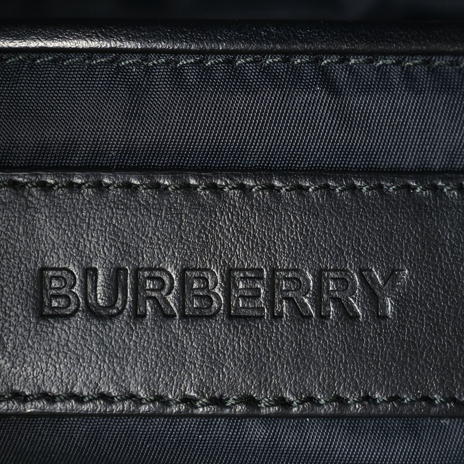 Burberry Nylon Logo Print Medium Rucksack Backpack Black Image 5