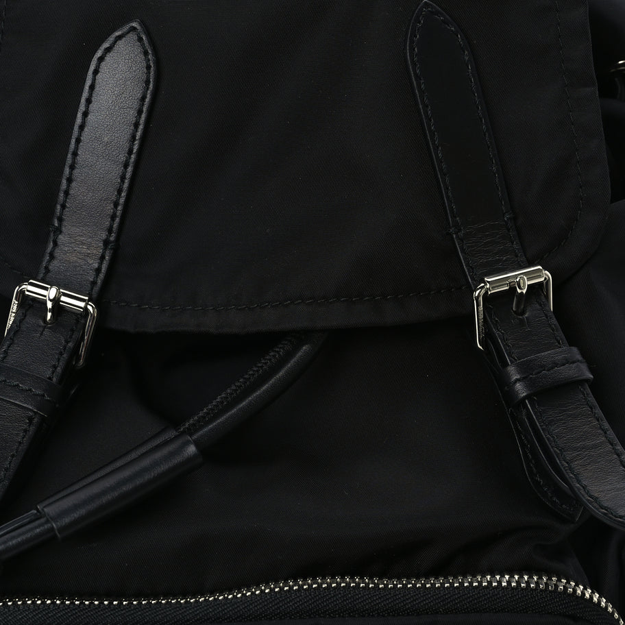 Burberry Nylon Logo Print Medium Rucksack Backpack Black Image 6