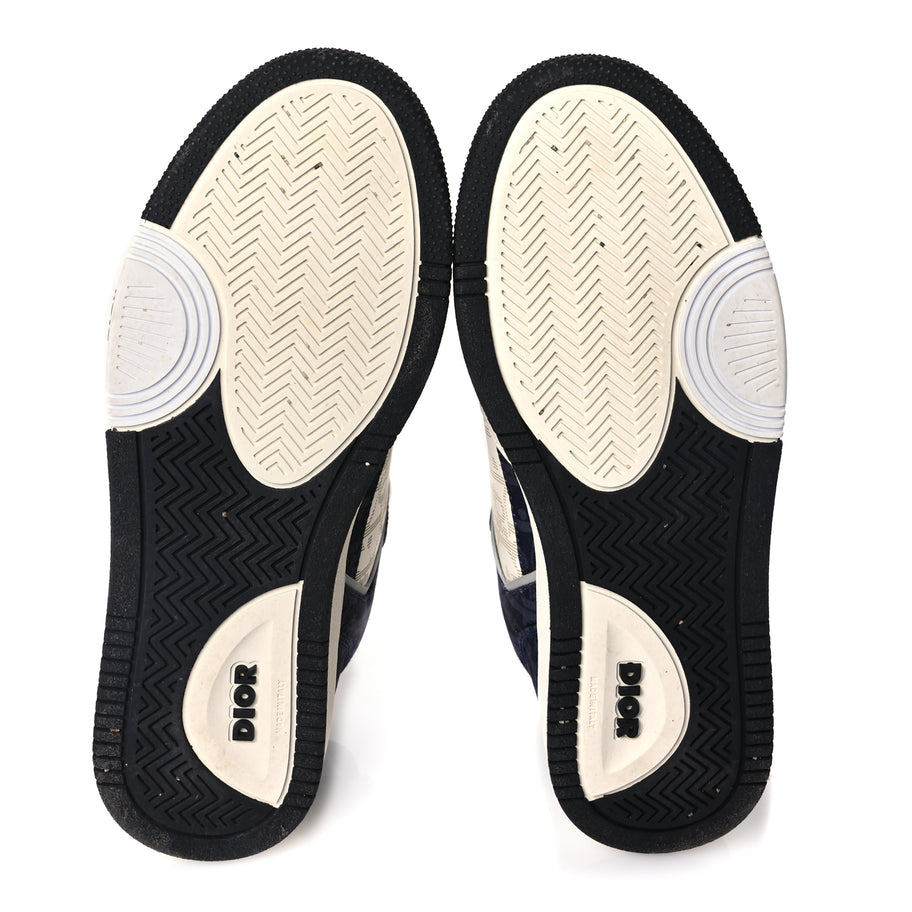 Christian Dior X DENIM TEARS Smooth Calfskin Oblique Denim Mens B27 Low Top Sneakers 41 Blue Image 6