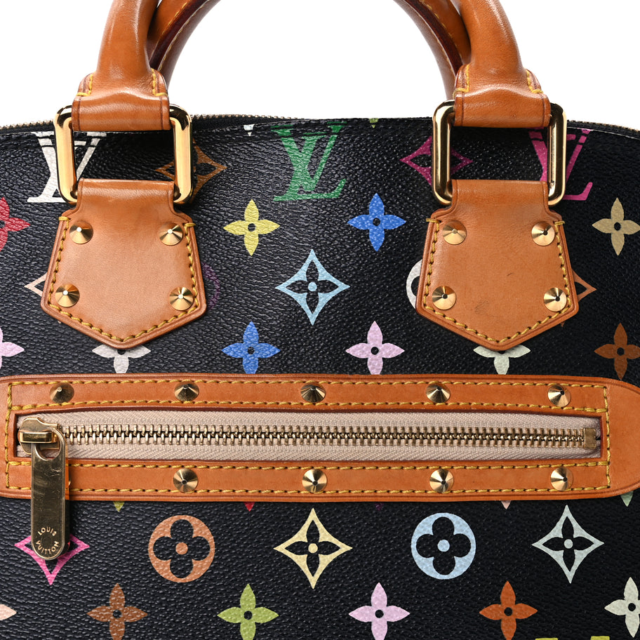 Louis Vuitton Monogram Multicolor Alma Black Image 5