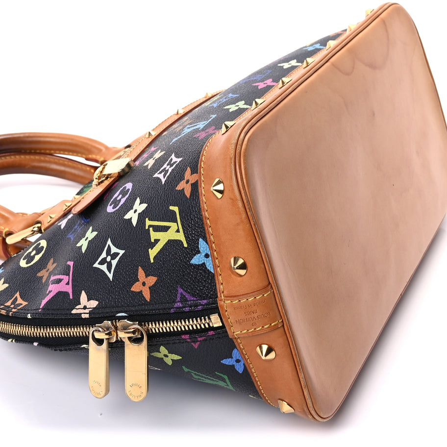 Louis Vuitton Monogram Multicolor Alma Black Image 6
