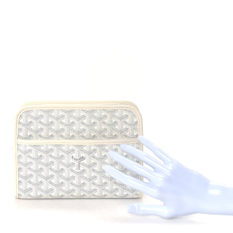  Goyard Goyardine Jouvence PM Toiletry Pouch White