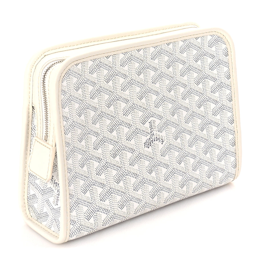 Goyard Goyardine Jouvence PM Toiletry Pouch White Image 3