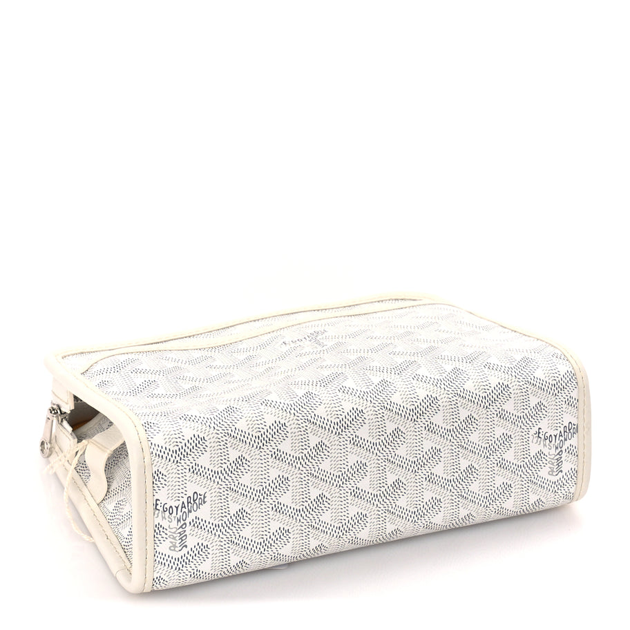 Goyard Goyardine Jouvence PM Toiletry Pouch White Image 4
