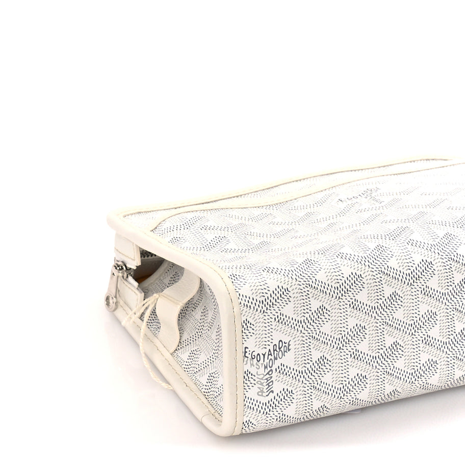Goyard Goyardine Jouvence PM Toiletry Pouch White Image 7