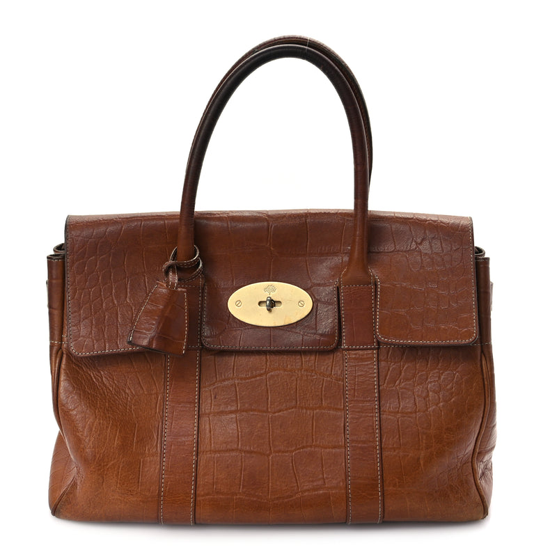  Mulberry Crocodile Embossed Bayswater Oak