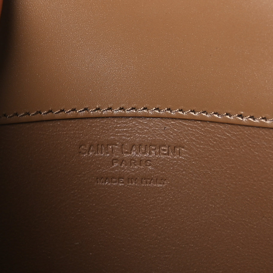 Saint Laurent Box Calfskin Mini Voltaire Shoulder Bag  Dark Cork Image 5
