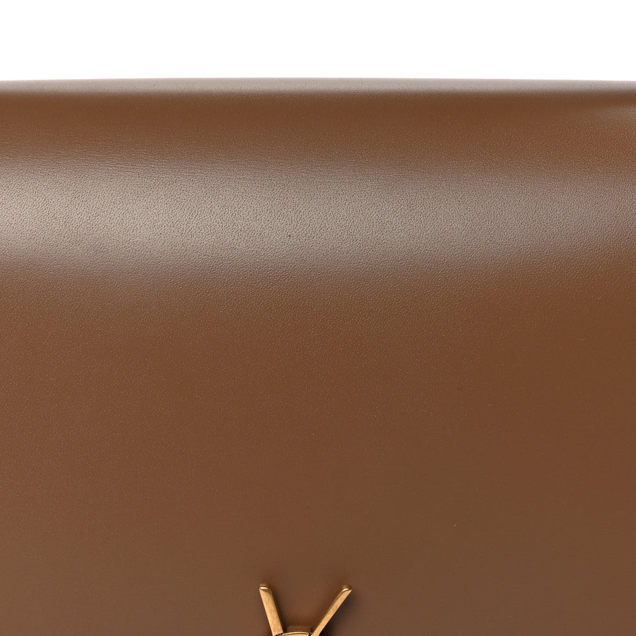 Saint Laurent Box Calfskin Mini Voltaire Shoulder Bag  Dark Cork Image 6