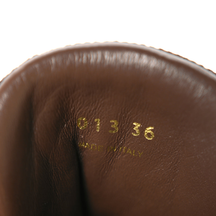 Prada Rete Scamosciato Triangle Logo Trail Mules 36 Cacao Image 7