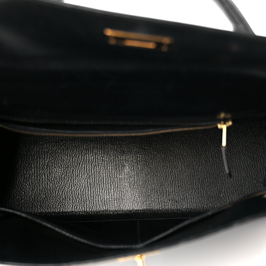Hermes Box Kelly Retourne 32 Black Image 4