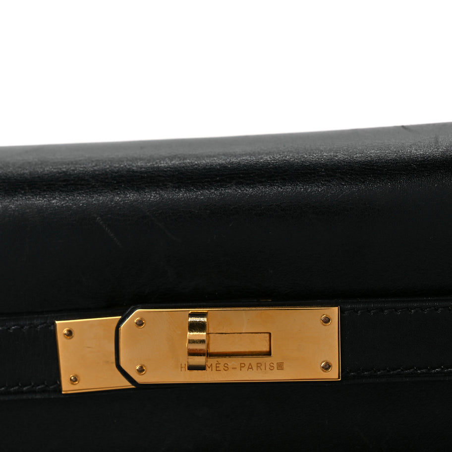 Hermes Box Kelly Retourne 32 Black Image 7