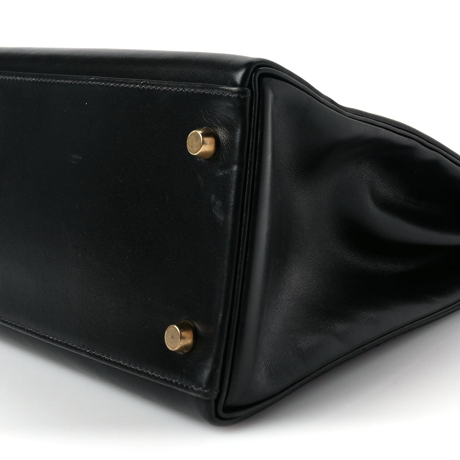 Hermes Box Kelly Retourne 32 Black Image 9