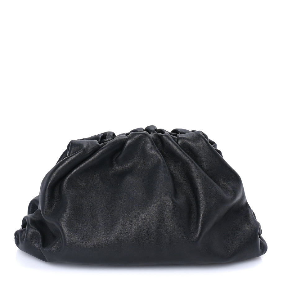 Bottega Veneta Smooth Butter Calf Teen Pouch Black Image 1
