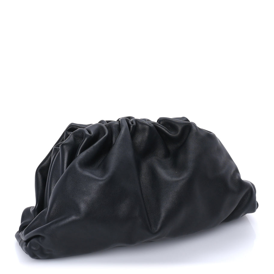 Bottega Veneta Smooth Butter Calf Teen Pouch Black Image 3