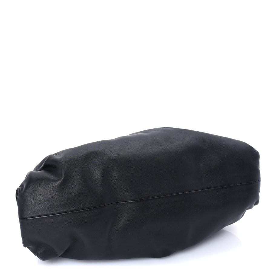 Bottega Veneta Smooth Butter Calf Teen Pouch Black Image 4