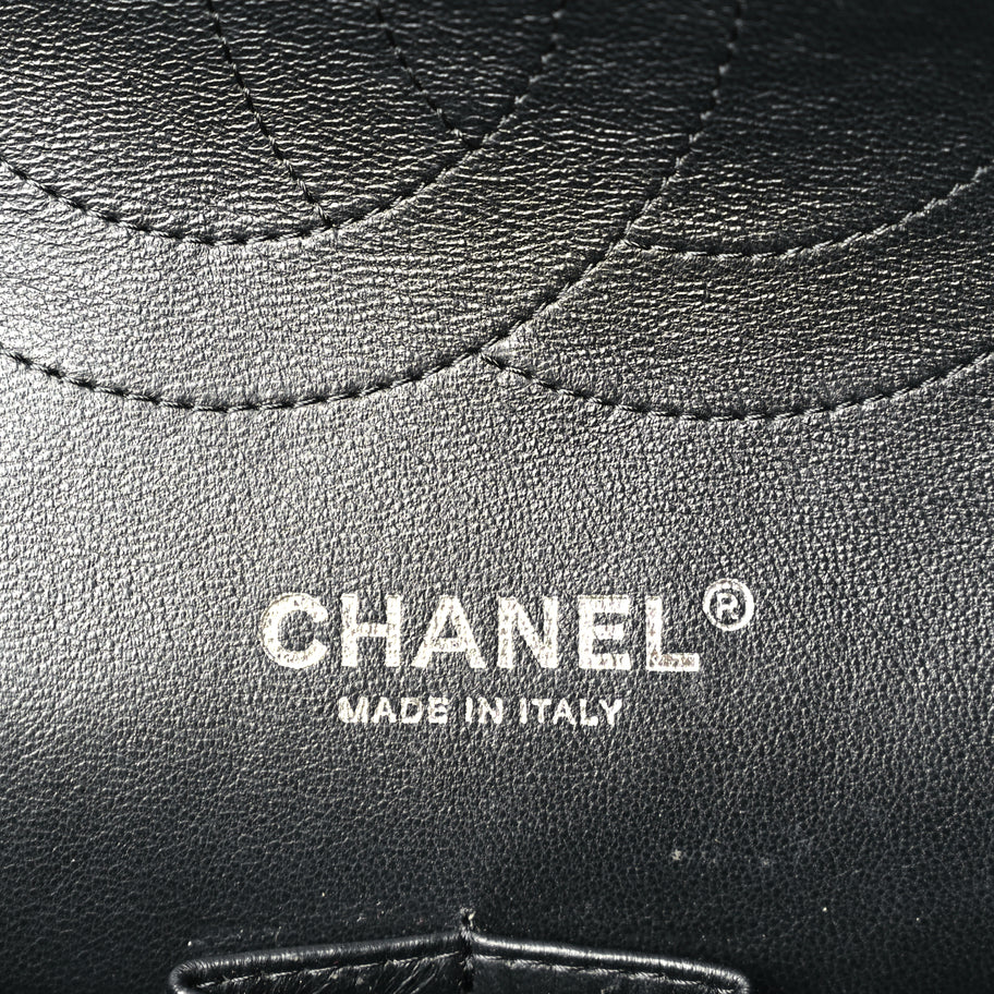 Chanel Lambskin Quilted Jumbo Double Flap So Black So Black Image 5