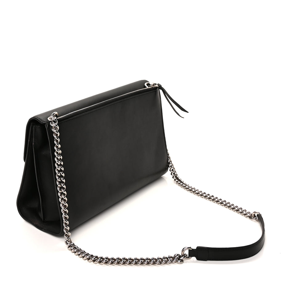 Gucci Moon Calfskin Medium Interlocking G Shoulder Bag  Black Image 2