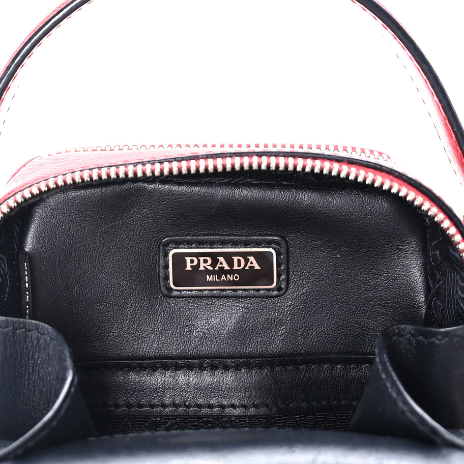 Prada Saffiano Travel Brique Crossbody Messenger Bag Fuoco Image 5
