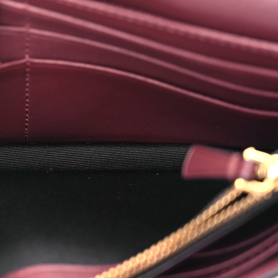 Marc Jacobs Calfskin West End Chain Wallet  Burgundy Image 4