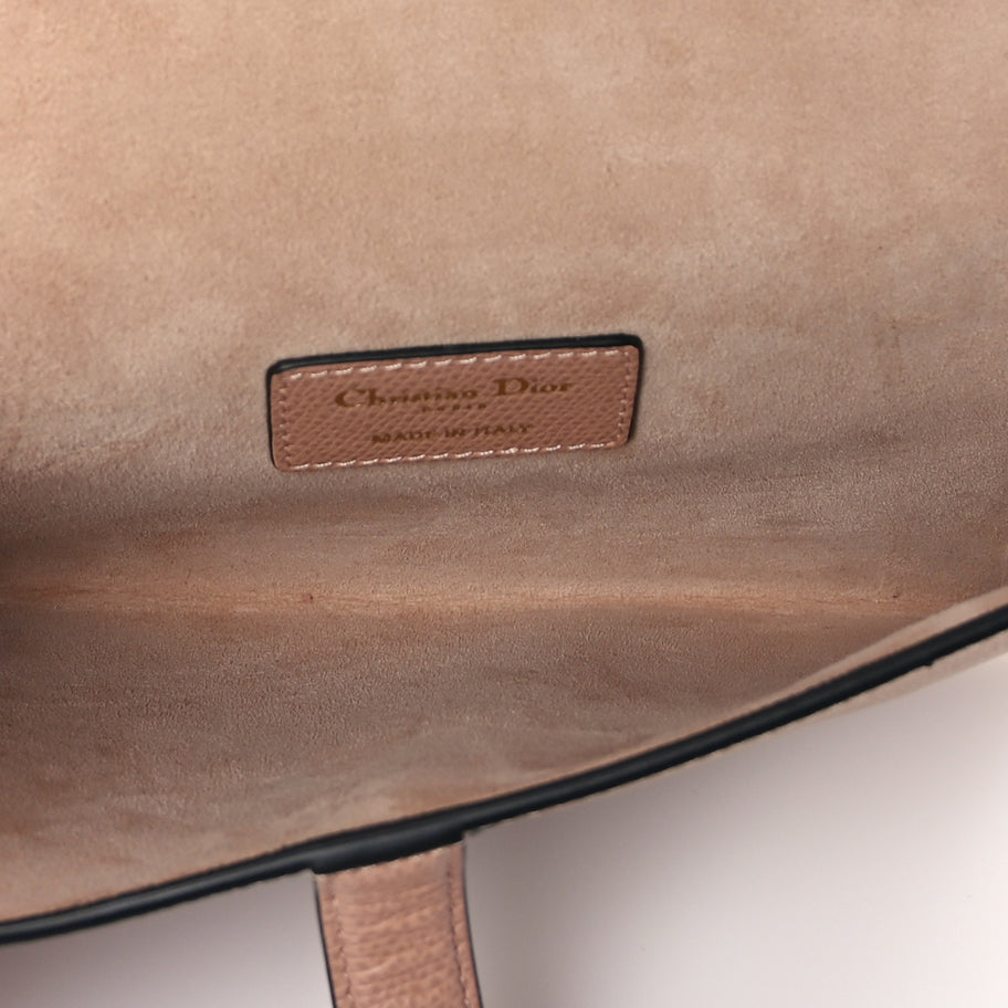 Christian Dior Grained Calfskin Saddle Clutch Fard Image 4