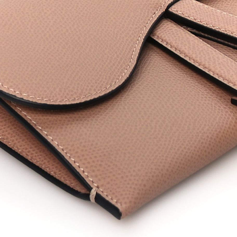 Christian Dior Grained Calfskin Saddle Clutch Fard Image 7