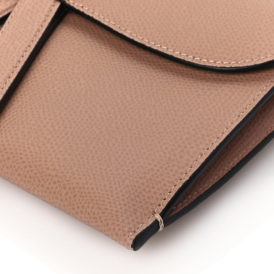 Christian Dior Grained Calfskin Saddle Clutch Fard Image 8