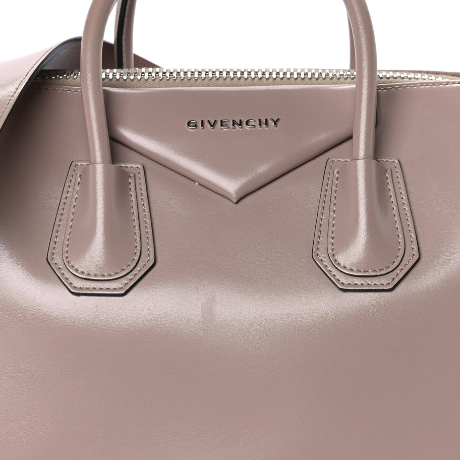 Givenchy Shiny Lord Calfskin Medium Antigona Taupe Image 6