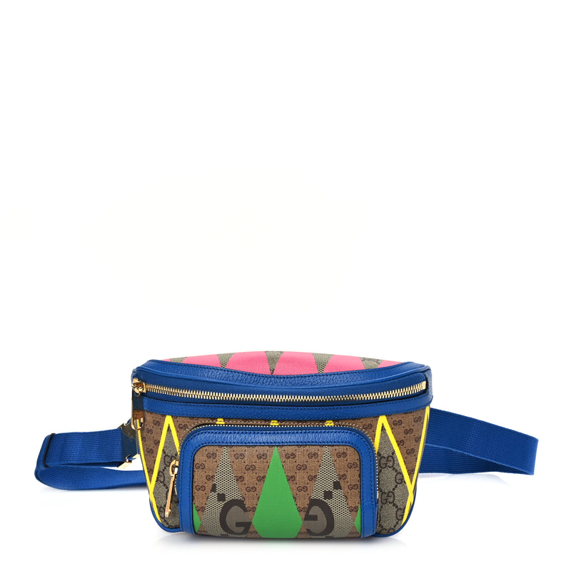  Gucci GG Supreme Monogram Rhombus Belt Bag Multicolour