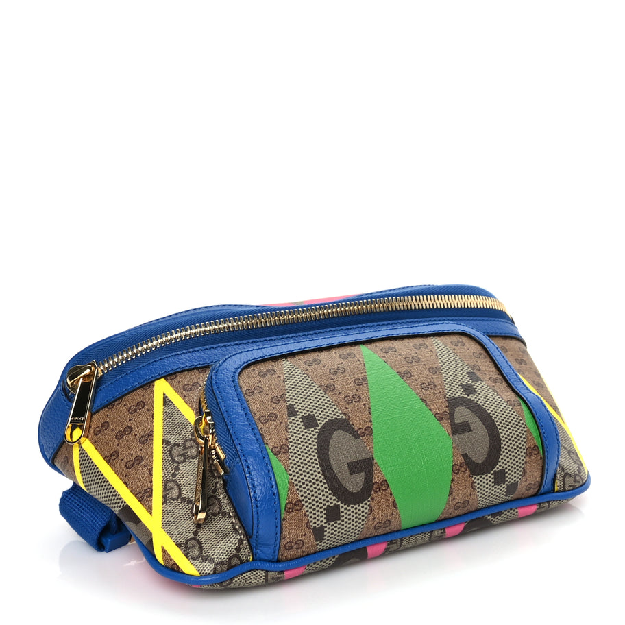 Gucci GG Supreme Monogram Rhombus Belt Bag Multicolour Image 3