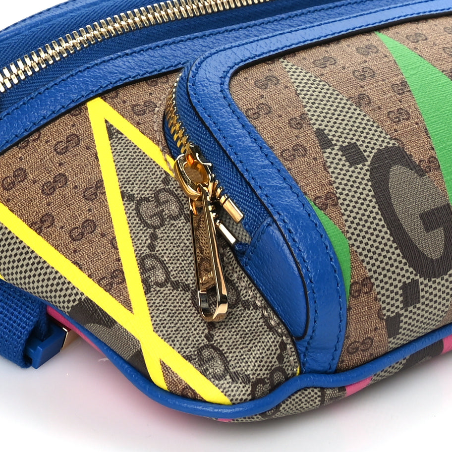 Gucci GG Supreme Monogram Rhombus Belt Bag Multicolour Image 7