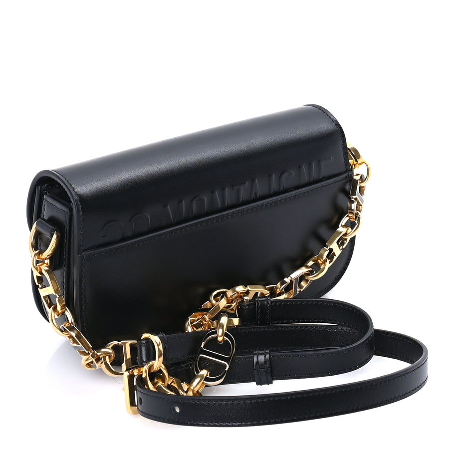 Christian Dior Box Calfskin 30 Montaigne Small Avenue Bag  Black Image 2