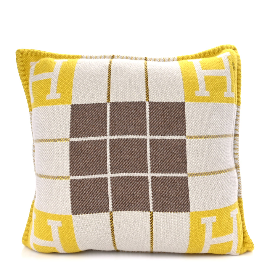 Hermes Wool Cashmere Avalon III Pillow PM Absinthe Sisal Image 1