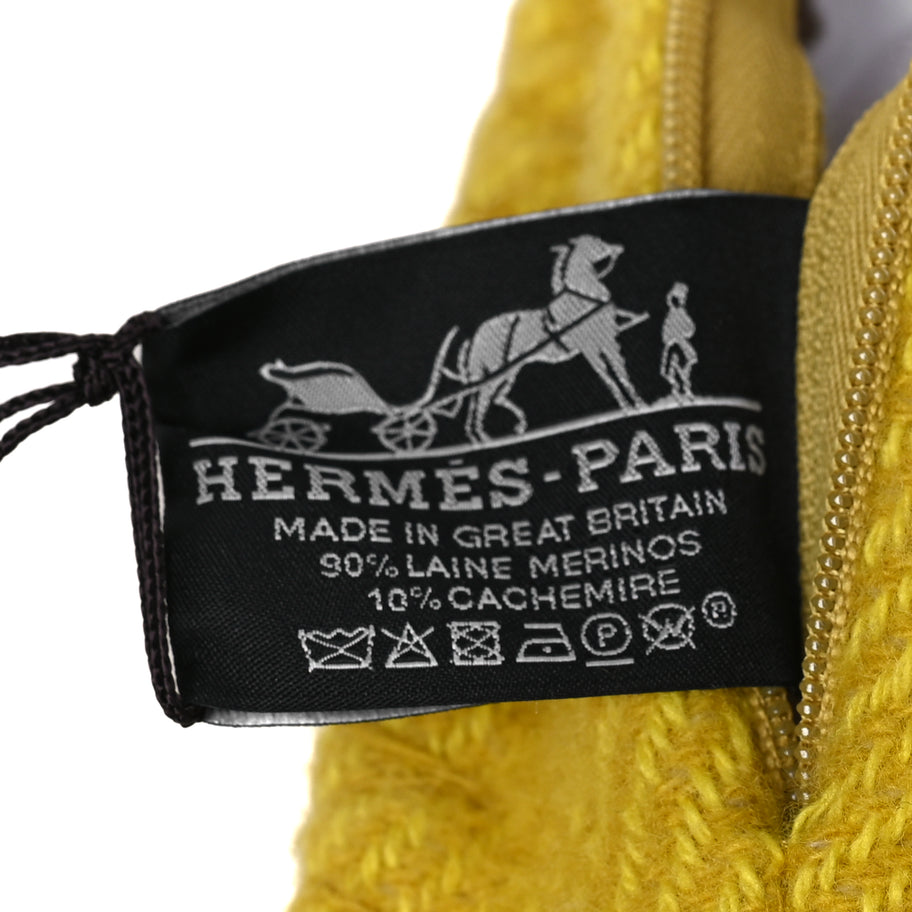 Hermes Wool Cashmere Avalon III Pillow PM Absinthe Sisal Image 5