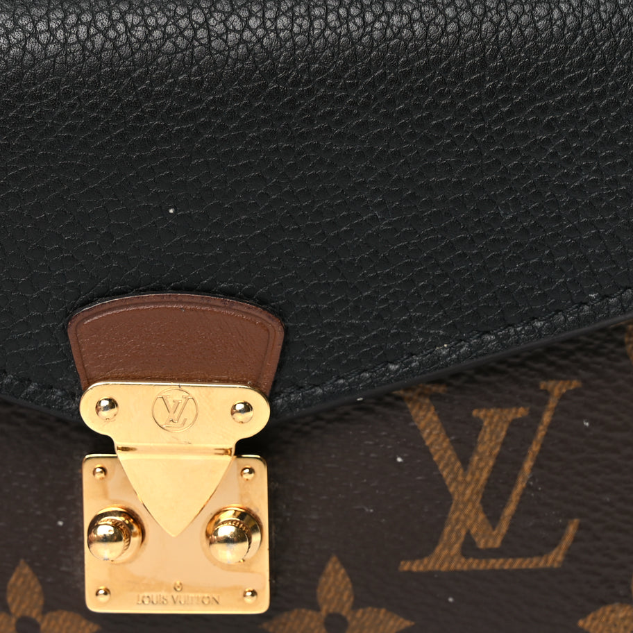 Louis Vuitton LOUIS VUITTON Monogram Pallas Compact Wallet NM Black Image 7