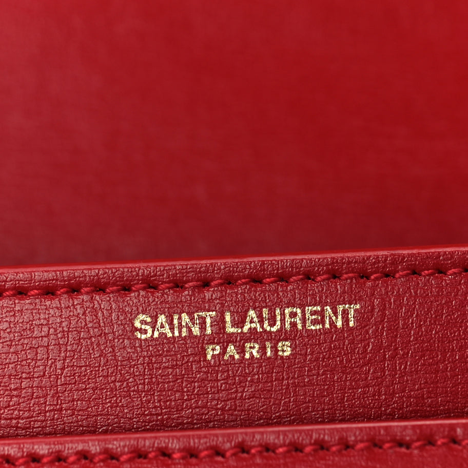 Saint Laurent Calfskin Medium Monogram Sunset Rouge Eros Image 5