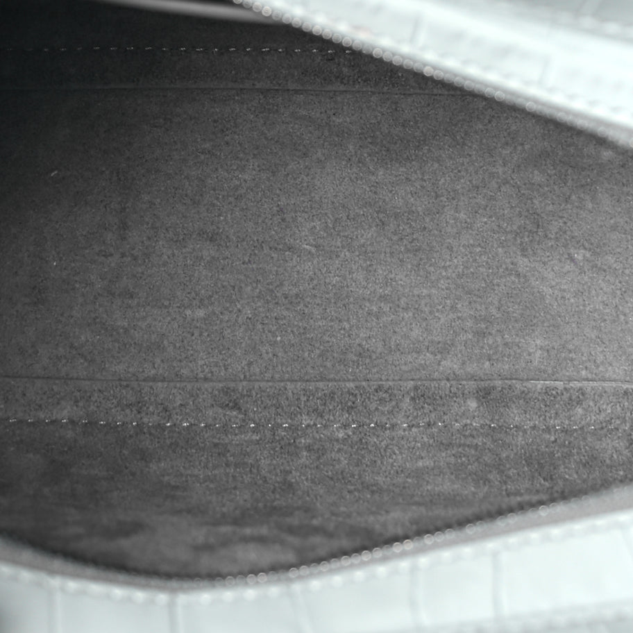 Mulberry Shiny Crocodile Embossed Micro Zipped Bayswater Blue Image 4