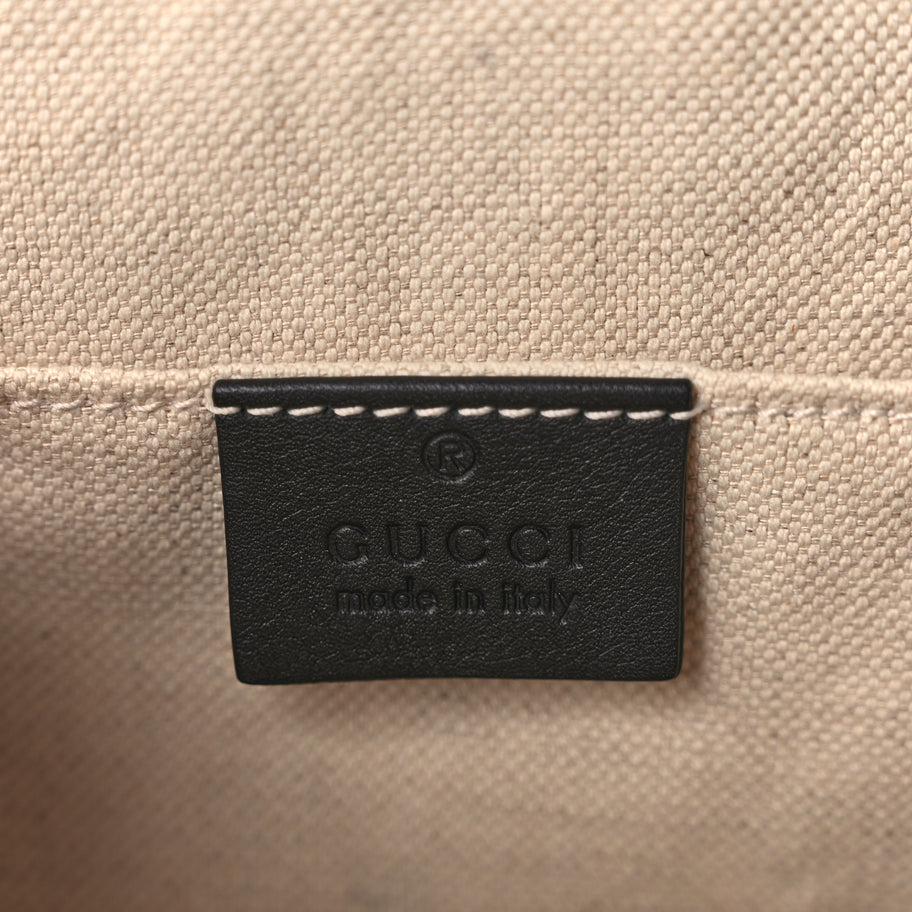 Gucci Calfskin Bamboo Web Large Dionysus Top Handle Bag Black Bright Evergreen Hibiscus Red Image 5